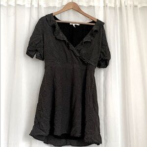 NWT AVEC LES FILLES Elegant Poka Dot Ruffle Dress